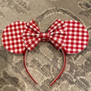 Handmade Gingham Disney Minnie Ears